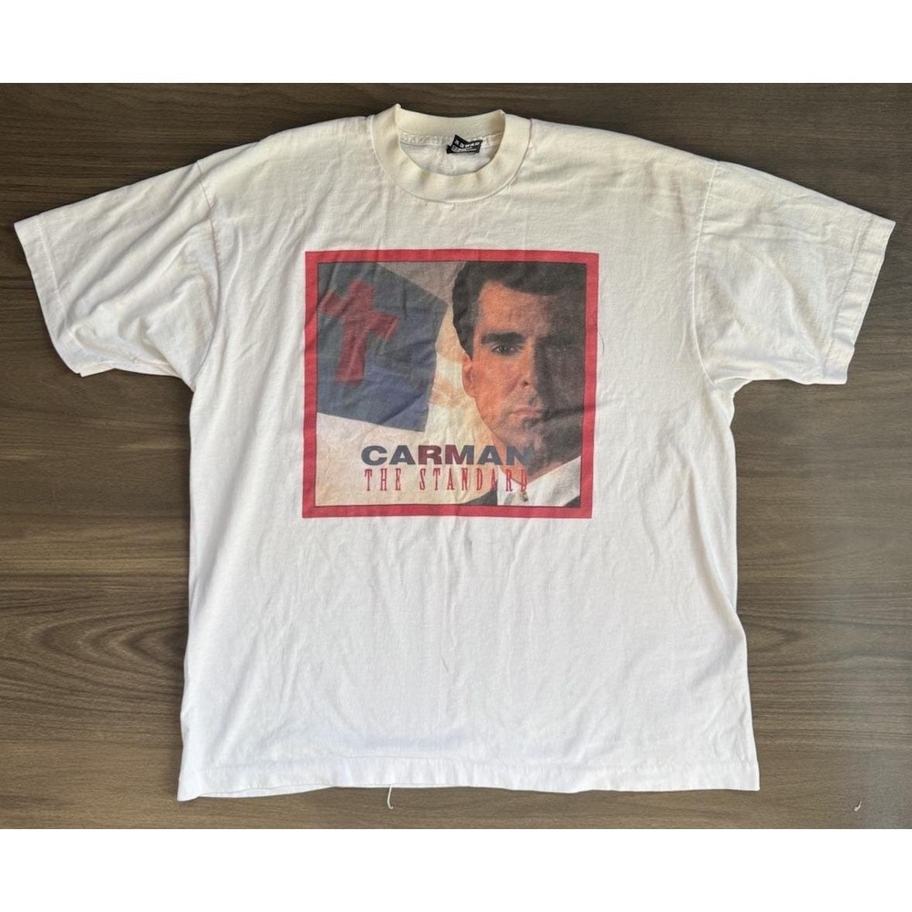 Vintage CARMAN THE‎ STANDARD Single-Stitch T Shirt Size XL